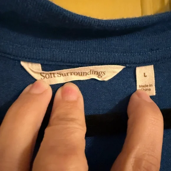 Soft Surroundings Blue Marla Dress - Picture 7 of 8